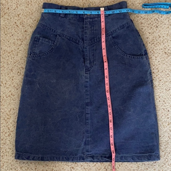 Vintage NWOT High-Waisted Blue Skirt - Picture 5 of 5